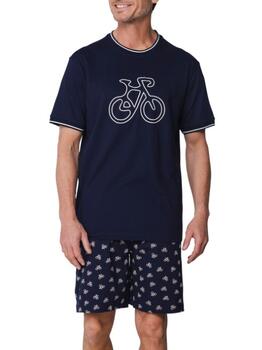 Pastunette Heren Navy-Blau Shortama