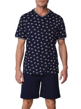 Pastunette Heren Navy-Blau Shortama