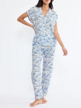 Triumph Boyfriend Fit Blau Pyjama