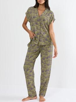 Triumph Boyfriend Fit Grün Pyjama