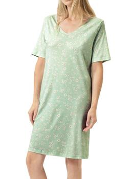 Mey Nachtmode Daisy Delight Grün Schlafshirt