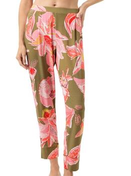Mey Nachtmode Flower Whirl Grün/Print Pyjamahose