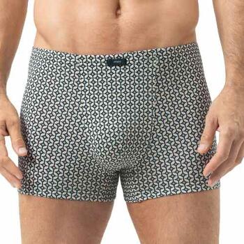Mey Herren Lemon Weave Weiß Baumwoll-Boxershort