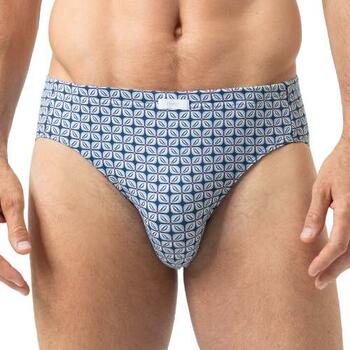 Mey Herren Summer Flower Blau Männer Slip