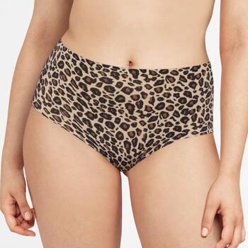 Chantelle SoftStretch Braun/Print Hoher Slip