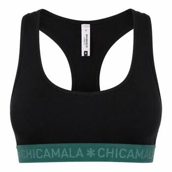 Chicamala Solid Schwarz/Grün Ohne Bügel BH
