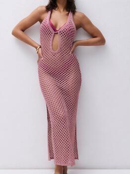 Chantelle Pulp Metallic Pink Strandkleid