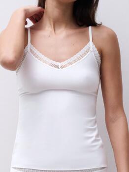 Chantelle Cozy Chic Weiß Spaghetti Top