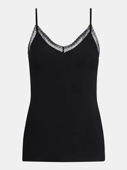 Chantelle Cozy Chic Schwarz Spaghetti Top