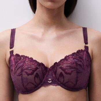 Chantelle Illusion Aubergine Nicht geformter BH