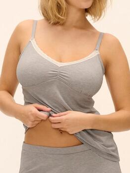Freya Flirt Grey Marl Spaghetti Top