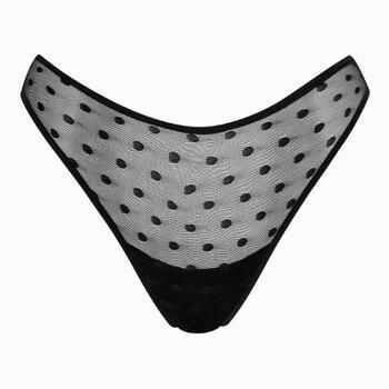 Lisca Retro Dots Schwarz String
