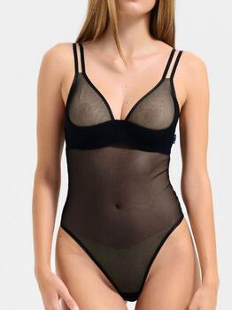 Lisca Mesh Schwarz Korselett