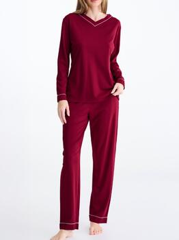 Lisca Nachtmode Tara Rot Pyjama