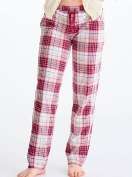 Lisca Nachtmode Cosy Nights Red Plaid Pyjamahose
