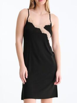 Lisca Nachtmode Tania Schwarz Nachtkleid