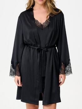 LingaDore Nacht 8501 Schwarz Kimono