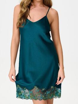 LingaDore Nacht 8502 Pine Green Slipdress