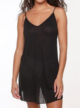 LingaDore Nacht 15857 Schwarz Slipdress