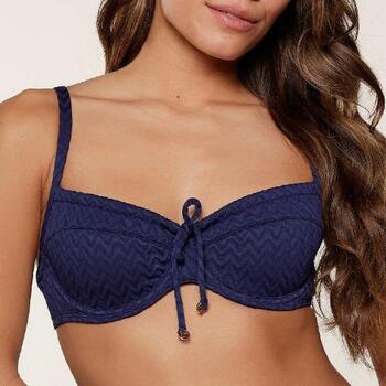 LingaDore Strand 7710 Dark Blue Unwattierter Bikini BH