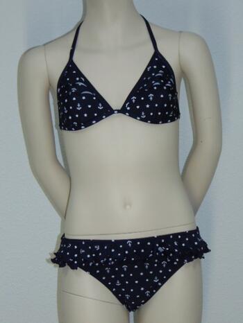 BOOBS & BLOOMERS ANCHOR Blue Triangle bikinitop + Slip