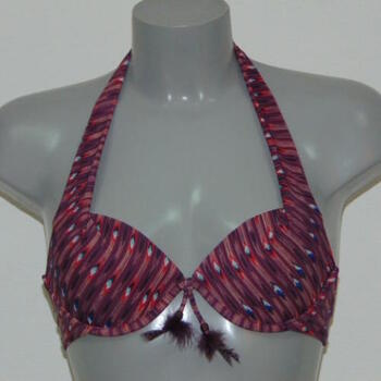 LINGADORE BEACH  SAMOA Purple/Print Haltertop 