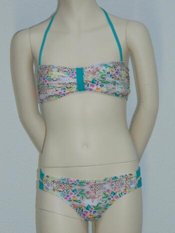 BOOBS & BLOOMERS BEACH ISSA Groen/Print Bandeau bikini