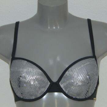 SAPPH BEACH METHI LEAVES Grey sequins Bikini top