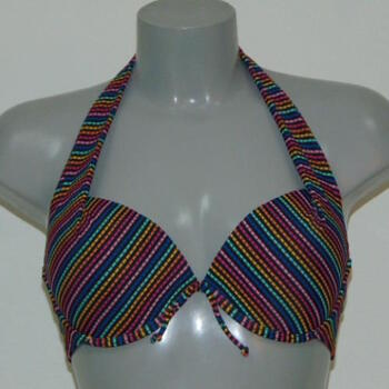 LINGADORE BEACH IPANEMA Black/Print Voorgevormde halter bikinitop