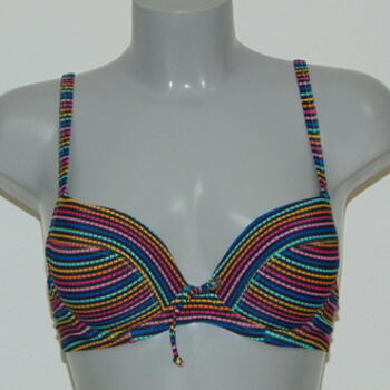 LINGADORE BEACH IPANEMA Black/Print Gel Push Up bikinitop