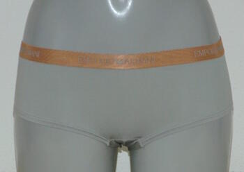 EMPORIO ARMANI Microfiber Silver Grey Gold Short