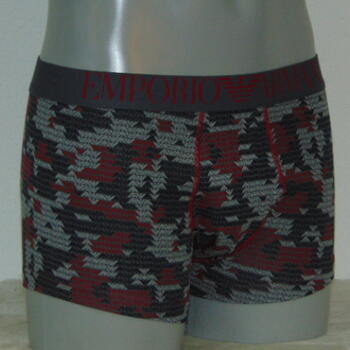 ARMANI TRUNK Grey/Bordeax Logoprint short