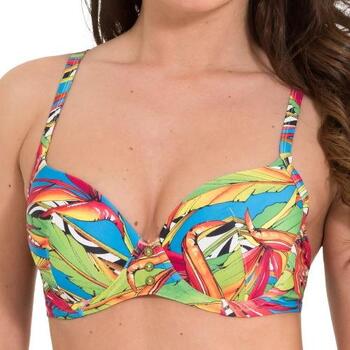 LINGADORE BEACH CARNAVAL Blue/print bikinitop