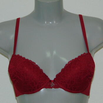 EMPORIO ARMANI SEDUCTION Rhubarb Red lace Push Up bh