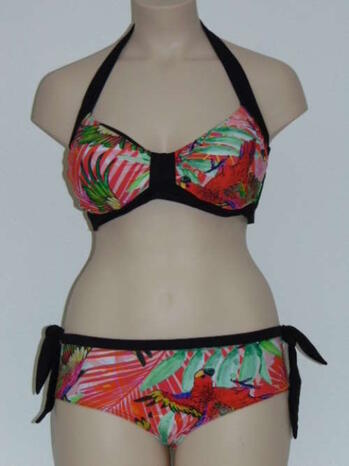 Lentiggini Parrot Red/Print Bikini