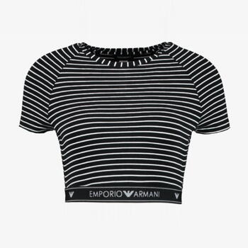 EMPORIO ARMANI MON AMOUR Black/White Crop top