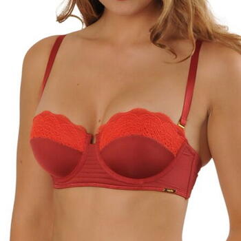 SAPPH SCARLET Red Orange Balconette bh