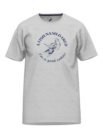 A Fish Named Fred T-shirt 120001 Grey Melee