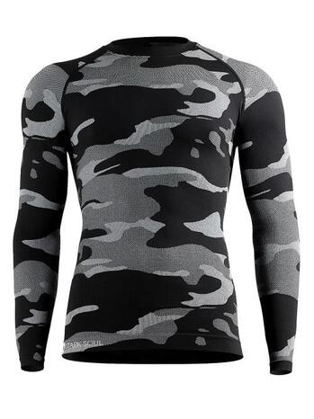 Stark Soul Heren Thermo Shirt Camouflage Grey 