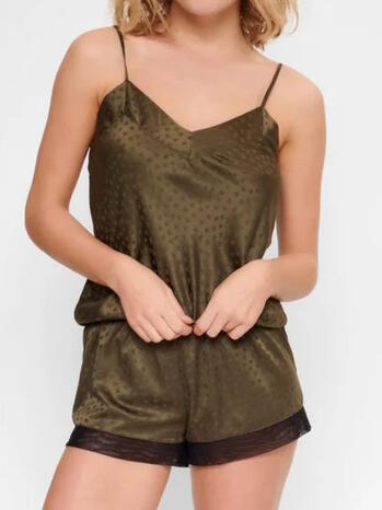 LINGADORE SATIN STARS Olive green Jumpsuit