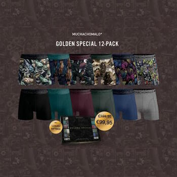 MUCHACHOMALO Golden Special Boxershort 12-pack