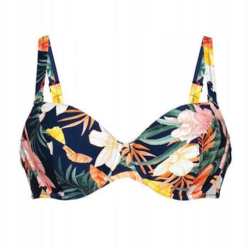 Rosa Faia Badmode Luna bikini top Tropical sunset print