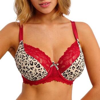 Freya Cherish Me Red Leopard Uw Plunge Bra