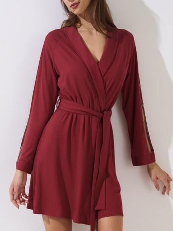 Lisca Gloriosa Morning Gown Deep Red