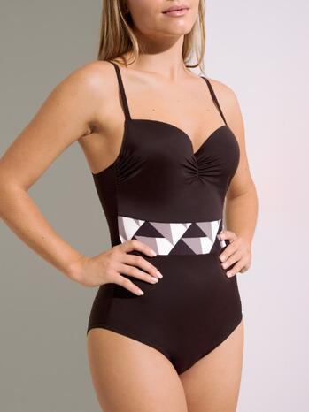 Lisca Swimwear Toulouse Badpak Foamcup Dark Brown