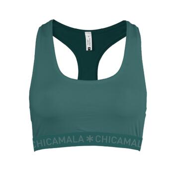 Chicamala Ladies racer back Solid Groen