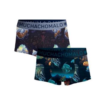 Muchachomalo Men 2-Pack Trunks Deep Sea Mountaintops Print/Print