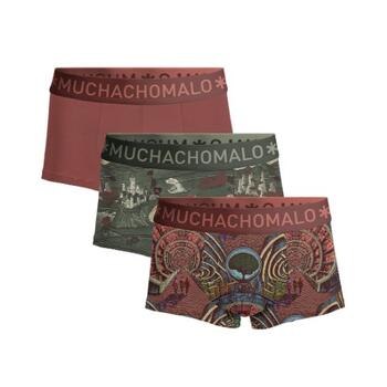 Muchachomalo Men 3-pack trunk Maze Life Print/Print/Red