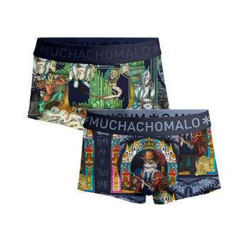 Muchachomalo Men 2-Pack Trunks Pussboots Wizardoz Print/Print