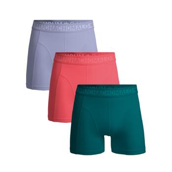Muchachomalo Men Solid 3-Pack Boxer Shorts Solid Green/Pink/Grey